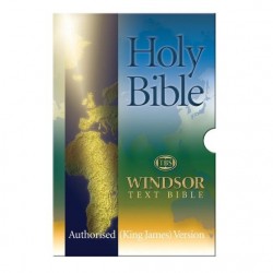 Windsor Text Bible - KJV - Black Leather - Zipper - Thumb Index