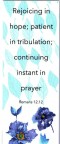 BOOKMARK - Romans 12:12 (10-Pack)