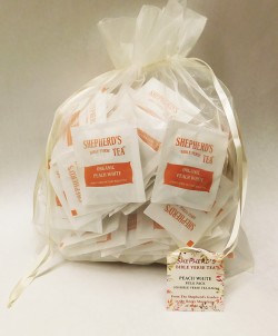 Peach White Bible Verse Tea - Bulk Bags (100 tea bags)