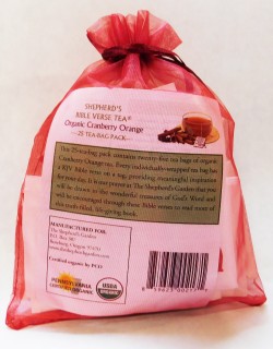 25-Bag Pack - Cranberry Orange Bible Verse Tea
